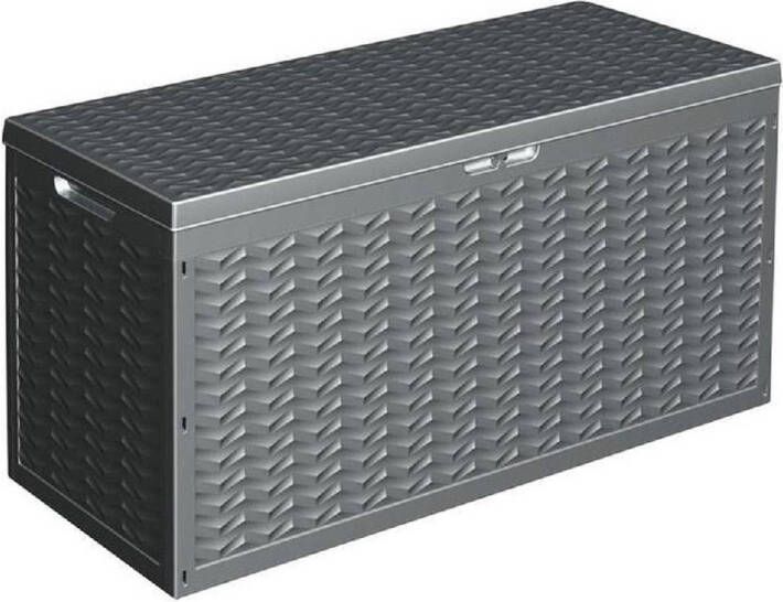 Hermie Opbergbox Kussenbox Tuinkist 320 Liter Antraciet