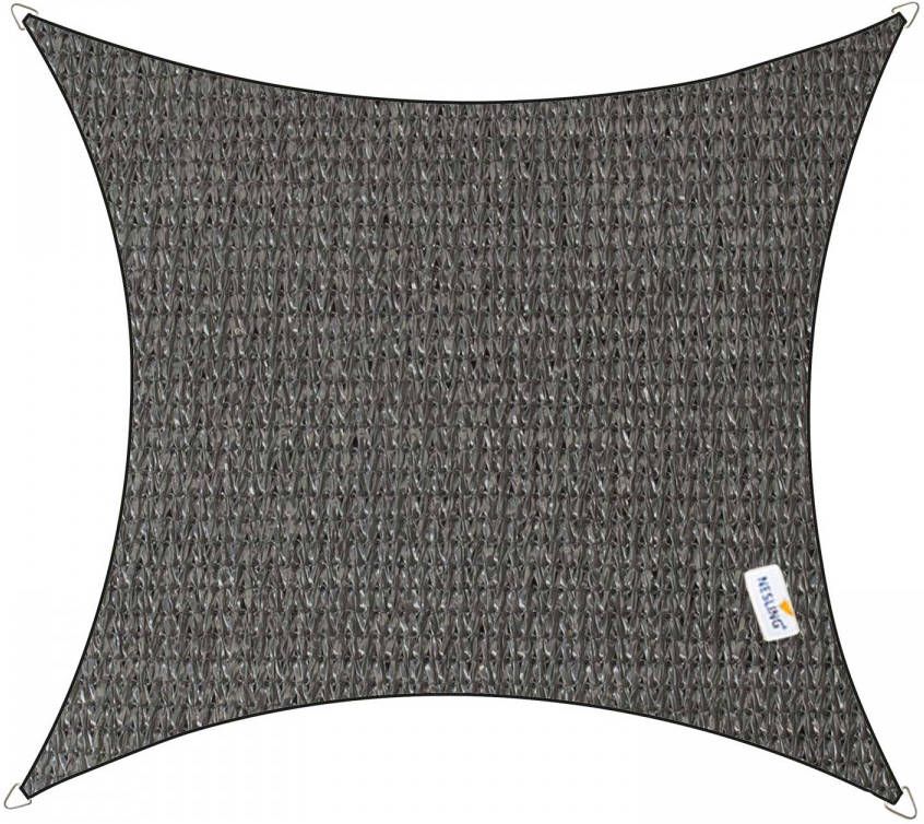 Nesling Coolfit schaduwdoek vierkant antraciet 5 x 5 x 5 meter