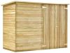VIDAXL Tuinschuur 232x110x170 cm ge&#xEF, mpregneerd grenenhout online kopen