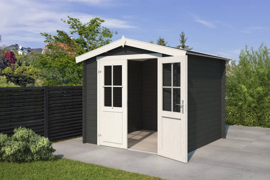 Outdoor Life | Blokhut Chicago | Carbon Grey | 250 x 250 cm