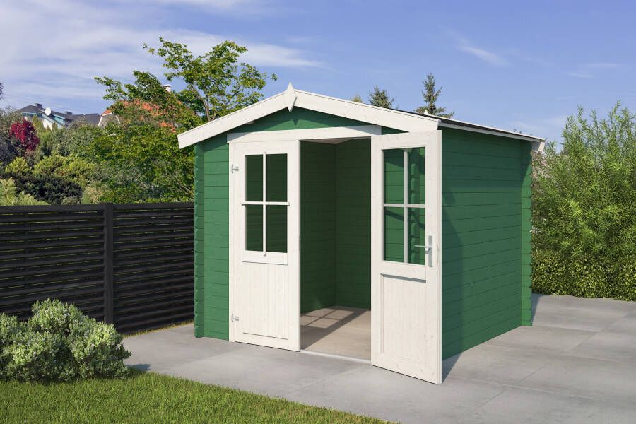 Outdoor Life | Blokhut Chicago | Jungle Green | 250 x 250 cm