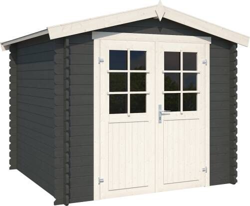 Outdoor Life Products | Tuinhuis Ingo 230 x 230 | Gecoat | Carbon Grey Wit