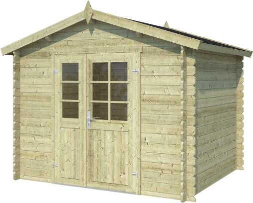 Outdoor Life | Blokhut Talinn | Groen Geïmpregneerd | 250 x 220 cm