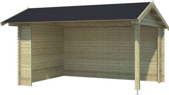 Outdoor Life Products | Overkapping Rosea 425 x 300 | Geïmpregneerd | Olijfgroen