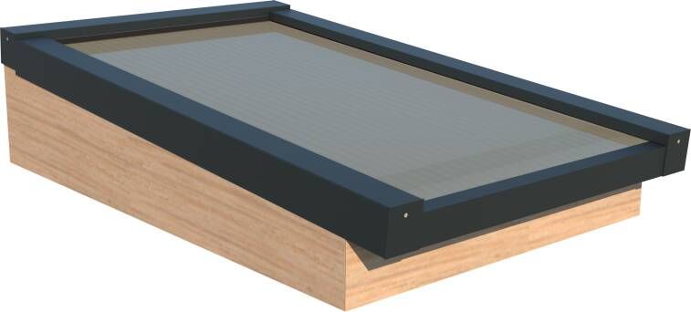 PEXT | Lichtstraat polycarbonaat | Daklicht | Douglas | 1160(B)x 1160(D)mm
