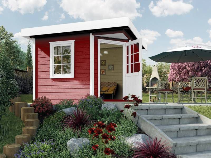 Weka | Designhuis 213 Gr.2 | 300x300 cm | Zweeds rood