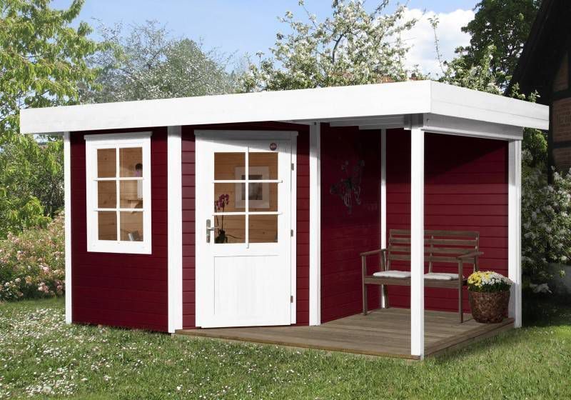 Weka Blokhut | Designhuis 213A Gr.1 | 238 x 395 | | Zweeds rood