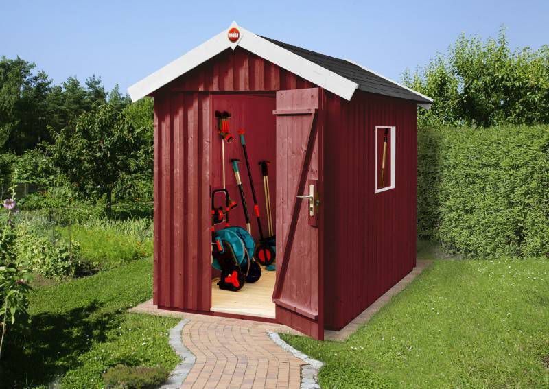 Weka Zweeds tuinhuis Gr.1 | 162x168 cm | Zweeds rood |