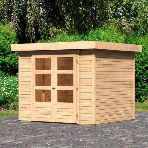 Karibu Woodfeeling | Blokhut Askola 3 | 242x217 cm