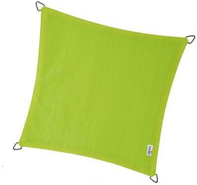 Nesling Coolfit schaduwdoek vierkant lime groen 5 x 5 x 5 meter